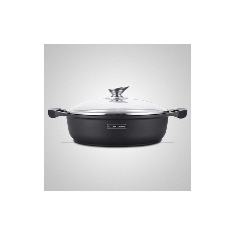 Sauteuse effet pierre 30 cm avec couvercle Royalty Line