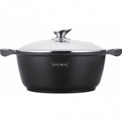 Faitout effet pierre 30 cm avec couvercle Royalty Line