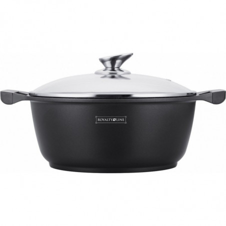 Faitout effet pierre 30 cm avec couvercle Royalty Line