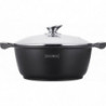 Faitout effet pierre 30 cm avec couvercle Royalty Line