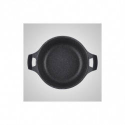 Faitout effet pierre 30 cm avec couvercle Royalty Line