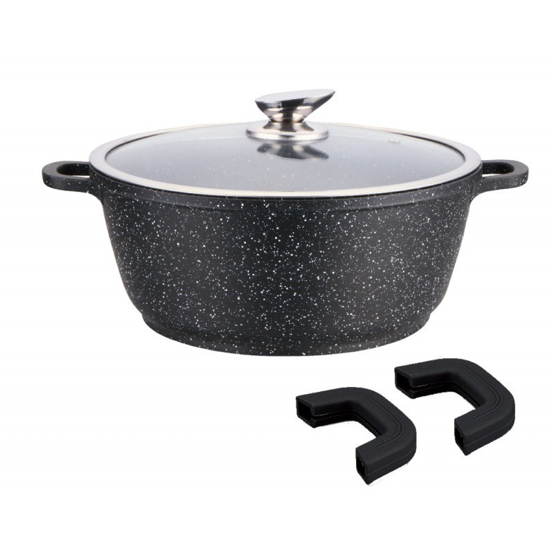 Faitout effet pierre 28 cm - SHEPLER