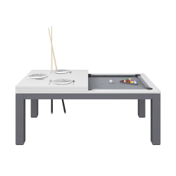 Billard blanc gris