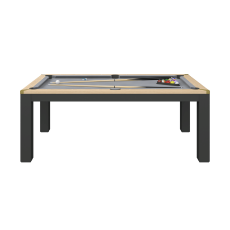 Billard noir et bois