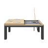 Billard noir et bois
