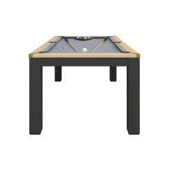 Billard noir et bois