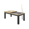 Billard noir et bois
