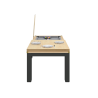 Billard noir et bois