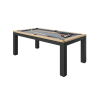 Billard noir et bois
