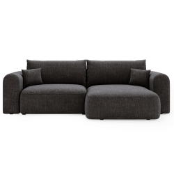 Canapé d\'angle convertible avec grande méridienne JUSTIN
