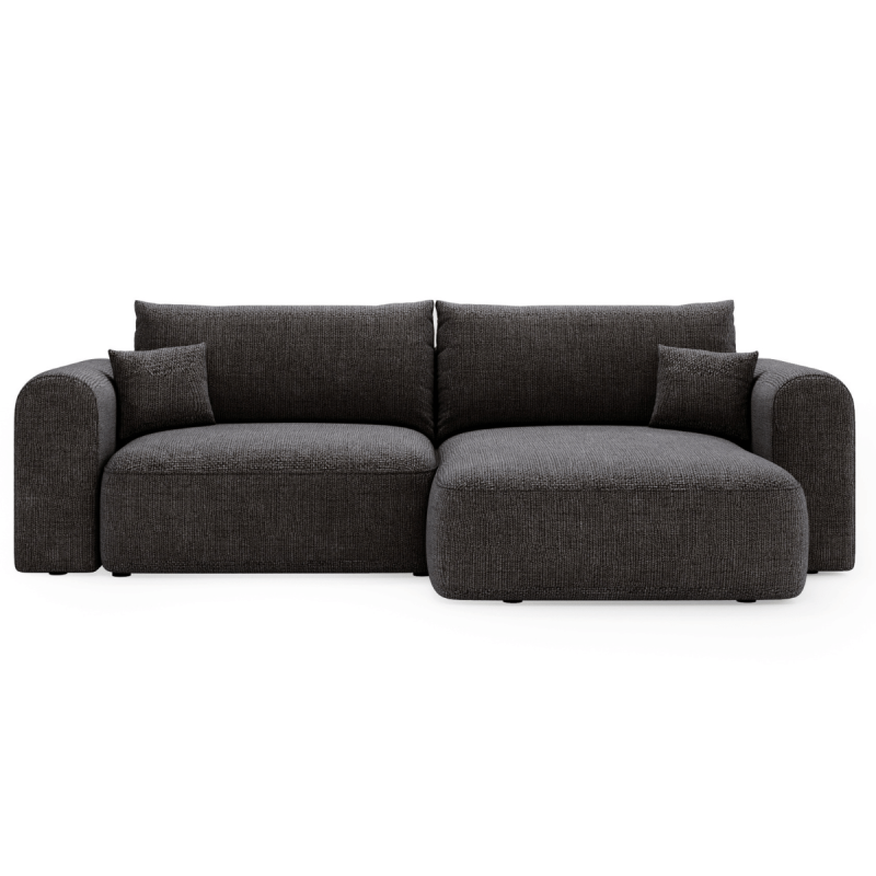 Canapé d\'angle convertible avec grande méridienne JUSTIN