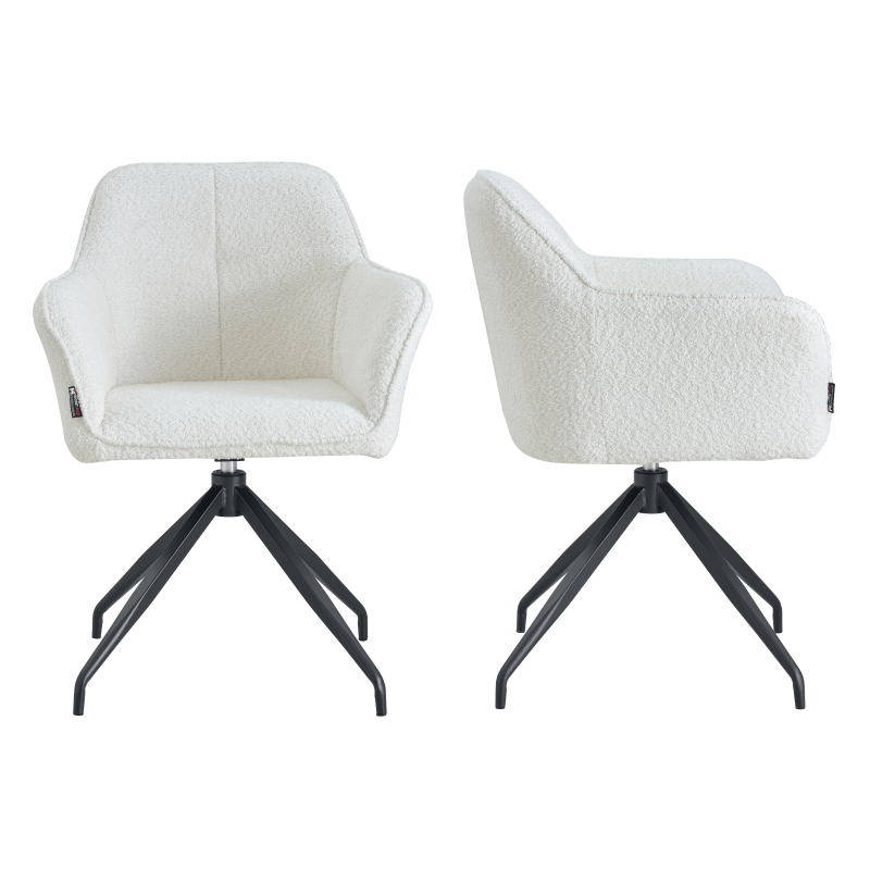Chaise pivotante - Lot de 2 - CELIA