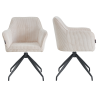 Chaise pivotante - Lot de 2 - CELIA
