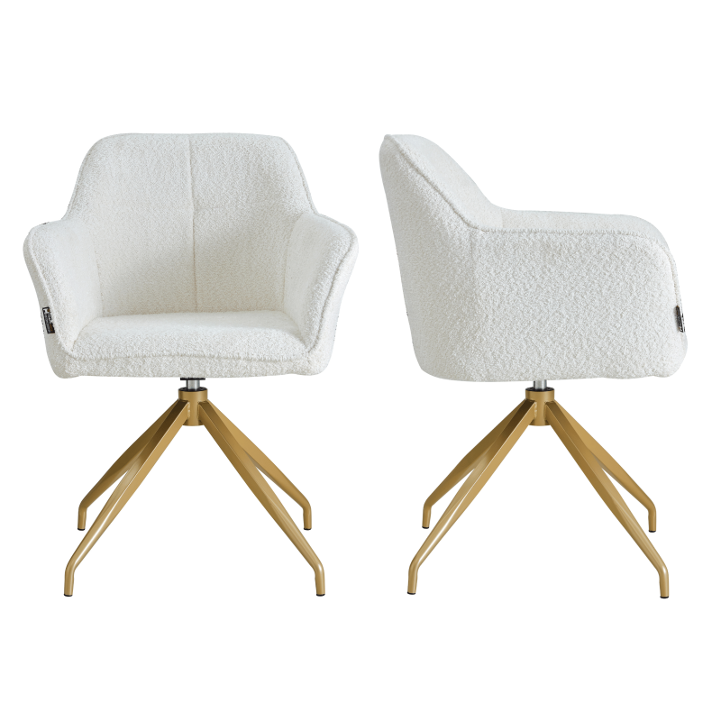 Chaise pivotante - Lot de 2 - CELIA
