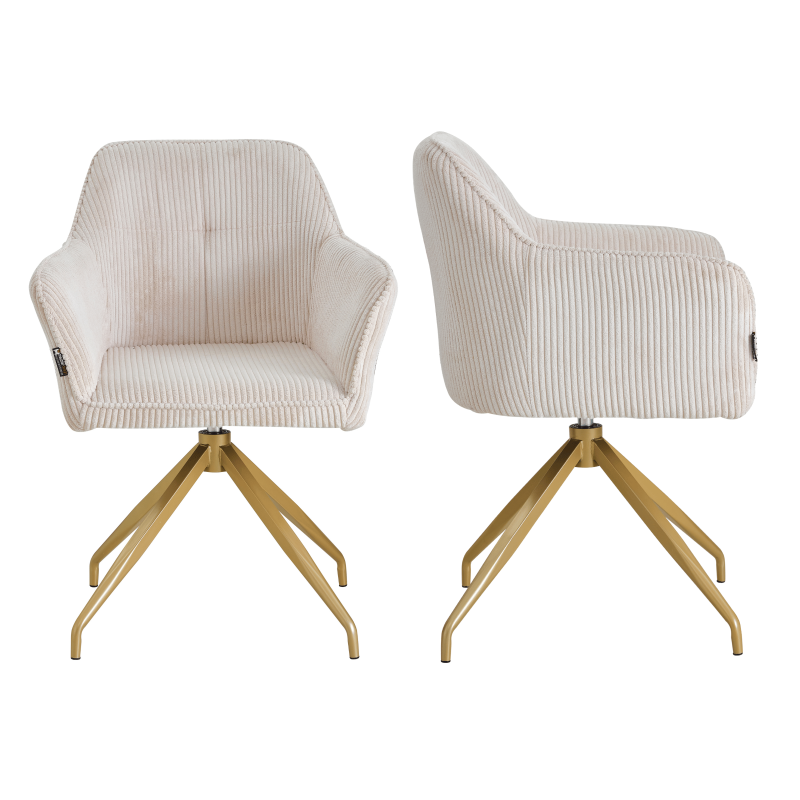 Chaise pivotante - Lot de 2 - CELIA