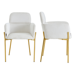 Chaises design dossier haut - Lot de 2 - ISABELLE