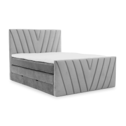 Lit coffre Boxspring avec matelas - CLARA