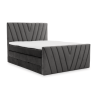 Lit coffre Boxspring avec matelas - CLARA