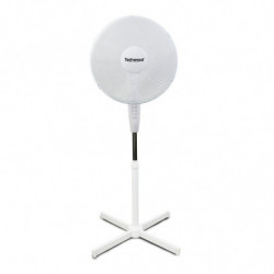 VENTILATEUR BLANC 40 CM SUR PIED TECHWOOD