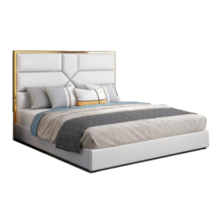 Lit design contour effet or IRENE