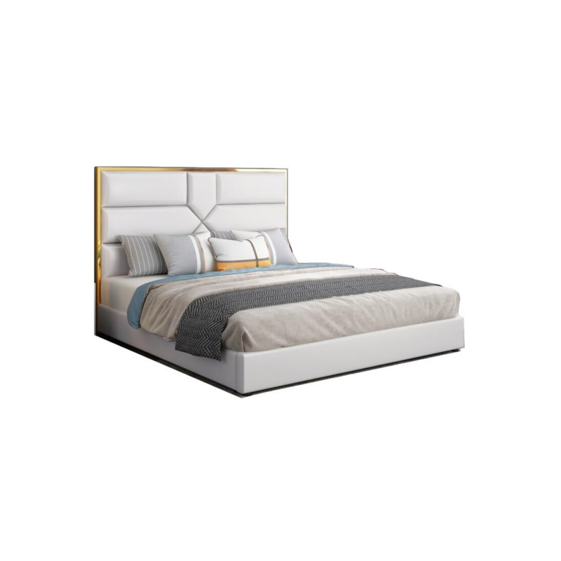 Lit design contour effet or IRENE
