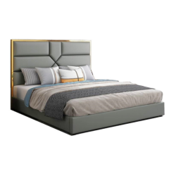 Lit design contour effet or IRENE