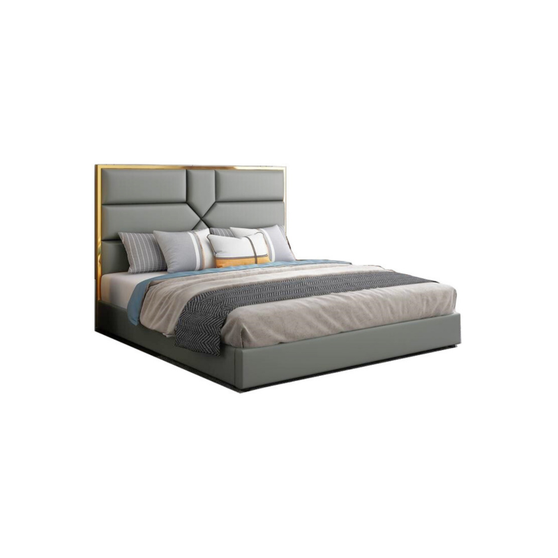 Lit design contour effet or IRENE