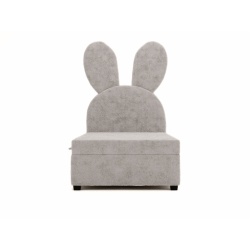 Lit enfant en forme de lapin avec coffre de rangement et matelas