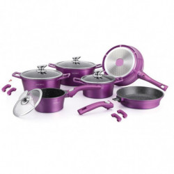 Batterie de cuisine effet pierre 17 pièces Royalty line
