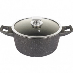 Faitout effet pierre 28 cm