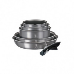 Batterie de cuisine 12 pcs effet pierre
