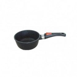 Casserole façon pierre 20 cm avec son couvercle et manche amovible - PRADEL