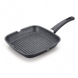 Poêle grill effet pierre 28 cm